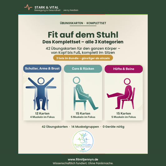 Fit auf dem Stuhl: Komplett-Set mit 45 Übungen für den ganzen Körper