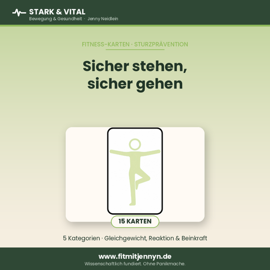 Sicherer Stand: Gleichgewichts-Trainingskarten für mehr Sicherheit beim Gehen und Stehen